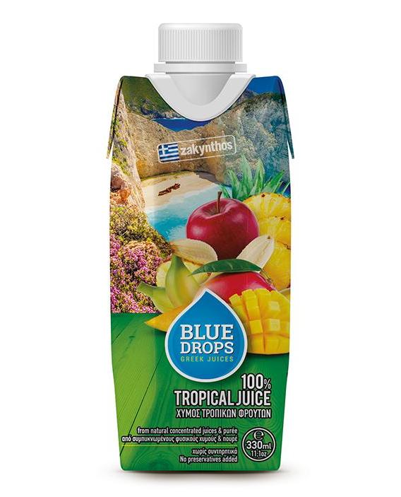 藍依洛BlueDrops熱帶水果汁(330ml)